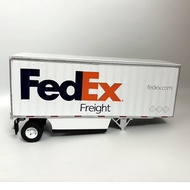 DM 1/50 Alloy Fedex Fedex Federal Express Sea Transport Logistics Tractor Half Trailer Container Con