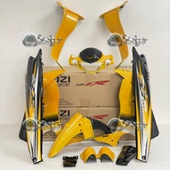 VELOZI BODY COVER SET YELLOW BLACK WITH STICKER FOR Y125ZR