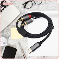 [szxmkj2lp] Type-c to Double RCA Male Cable USB C AUX Cable Cable Anti Interference Audio AUX Adapte