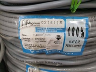 100% Pure Copper PVC Flexible Cable with SIRIM, 3 core 1.5MM/2.5MM and 4 core 2.5mm Made in Malaysia by Magnum Cable