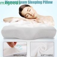 ~ MXGOODS Bedding Pillows Spine Home Textile Sleep Pillow Relax  Cervical Health Care Orthopedic 50*30CM Latex Butterfly Shaped Neck Protection/Multicolor