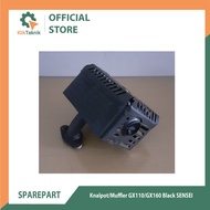 Exhaust silincer assy black GX120 GX160 SENSEI