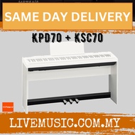 Roland KPD-70 + KSC-70 Original Stand Design for FP-30x Digital Piano - White ( KPD70 / KSC70 / FP30