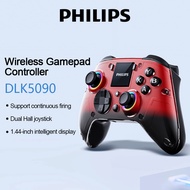 PHILIPS DLK5090 Tri-Mode Wireless Gamepad Ultra-Low Latency Dual Hall Joystick 1.44-inch Display 100