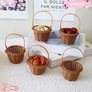 WUPEI47G9 Imitation Rattan Handhold, 10 Styles Household Weaving Flower Basket,  Handwoven with Hand