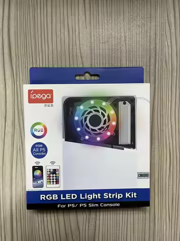 PG-P5S038A For PS5 slim game console RGB LED Light Strip Ambient Decoration Accessories Remote/APP/U