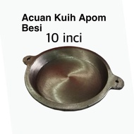 Kuali Apom Balik Besi 10" inchi /Acuan Apam Balik Besi /iron pancake mould /Piring kuih Ban/Acuan Ap