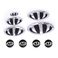 Kia Logo Kia Brenthon Logo Emblem Front Grille Rear Lid Trunk Steering Wheel Centre Rim Cap