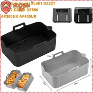 SUCHENMY Air Fryer Baking Tray, Silicone Reusable Air Fryer Basket, Baking Utensils Rectangle Air Fr