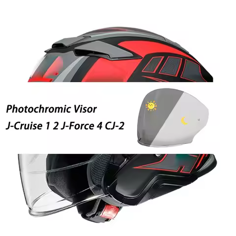 Helmet Photochromic visor Fit for Shoei J-Cruise 1 2 J-Force 4 CJ-2 helmet Replacement shield Glasse