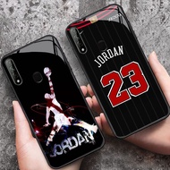 YS-72 Michael Jordan NBA HD Glass Casing for Oppo A3X A3i A40 Realme C53 C31 C35 GT 6 Narzo N53 50A 