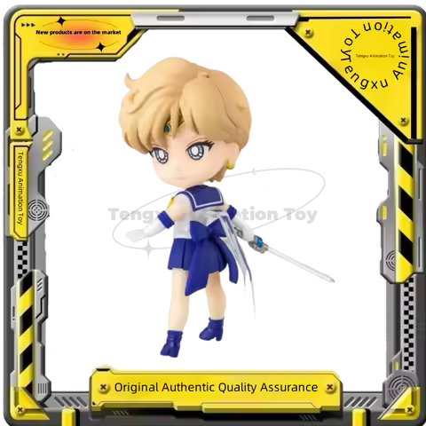 Bandai Sailor Moon Figuarts Mini Super Sailor Uranus Anime Action Figures Model Hobbies Collectibles