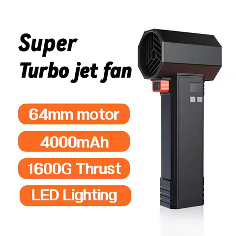 Booster Violent Fan Powerful Handheld Lighting Turbo Fan TF64 with LED light 64MM Brushless motor Hi