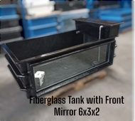 Fiberglass Tank with Front Mirror L6xW3xH2+Filter Box AF158A+Pump