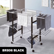 【Type E BR806】Korean Clothes Drying Rack/ Laundry rack/Stainless Steel Clothes Hanger/Foldable Dryin