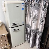 🎄復古冰箱小型網紅🎄Retro refrigerator 家用雙門美式歐美 靜音節能冷藏冷凍 包送貨#復古款雪櫃#Retro refrigerator