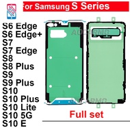 FullSet Adhesive For Samsung Galaxy S6 S7 Edge+ S8 S9 Plus S10+ Lite 5G S10E S10PLUS LCD Display Bac