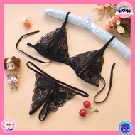 Lace underwear Set 2-Piece Lingerie Set - Sheer Bra Panty