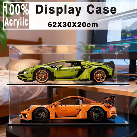 Acrylic display box for lego 42115 display case for Lamborghini building block dustproof clear model