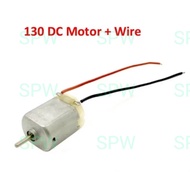 130 Dc Motor Pre Wired 1-6v 0.4a High Speed Mini Small 89mm Propeller For Rc 2wd Car Arduino Robotic