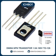 D669A NPN Transistor 1.5A 160V TO-126 2SD669A