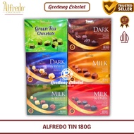 ALFREDO FINE CHOCOLATE IN BOX 110G Green Tea Milk Dark White Chocolate 110g
