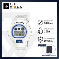 (2 Years Warranty) Casio G-Shock DW-6900HDS-7 Men Digital Watch with White Resin Band