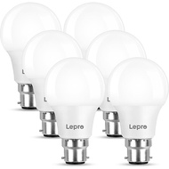 Lepro Bayonet Light Bulb, 60W Equivalent, Warm White 2700K, 8.5W 806lm B22 LED Bulb, BC A60 GLS Ener