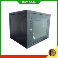 GrowV 9U Perspex Heavy Duty Wall Mount Server Rack - 467x600x500mm 9U Rak Server - 9U Server Rack Wa