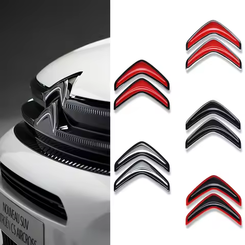 1PC ABS Car Hood Trunk Badge Decal Logo Decorative Accessories For Citroen C1 C2 C4L VTS C-ELYSEE C3