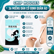36 clothing fixing patches, unisex Thin Anti-slip Double-Sided Fashion Adhesive Tape AN124