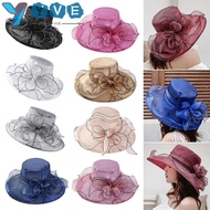 YVE Sun Hat Breathable UV Protection Outdoor Organza Hat