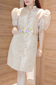 MODERN FILIPINIANA BARONG DRESS FOR WOMEN