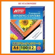 Astar A4 Pvc Rigid Sheet Cover Binding Tranparent