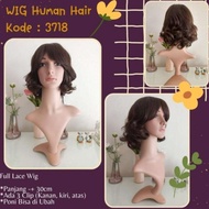 Wig Rambut Asli/ Wig Human Hair Pendek Natural