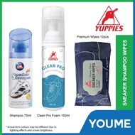 YUPPIES Sneakers Shampoo Clean Pro Cleaner Foam Premium Wipes