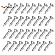 40 Pcs Self Tapping Screws Stainless Steel M4 Screws, Phillips Pan Head Screws for Hinge Multi-Purpo