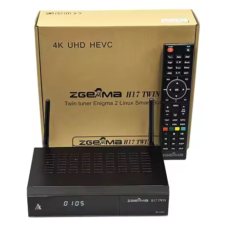 2026 Newest Zgemma H17TWIN Linux E2 Dual-mode Satellite TV Receiver DVB-S2/S2X+DVB-S2/SX 32GB 4K UHD