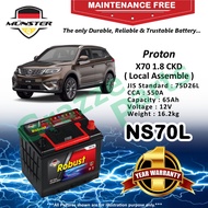 Münster Robust MF CMF NS70 | NS70L | 75D26L (65AH) Car Battery Bateri Kereta for Proton X70 1.8 CKD ( Local Assemble )