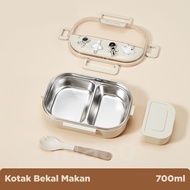 Inaso Kotak Bekal Makanan Sekolah Anak Tempat Wadah Makanan Nasi Sayur Lunch Box Anti Tumpah HMB107