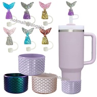 Mermaid Silicone Boot for Stanley Cup Mermaid Straw Cover ,Stanley Cup Accessories