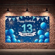 Happy Birthday Banner Party Photography Background 13th Happy Birthday Celebration Banner Party Back