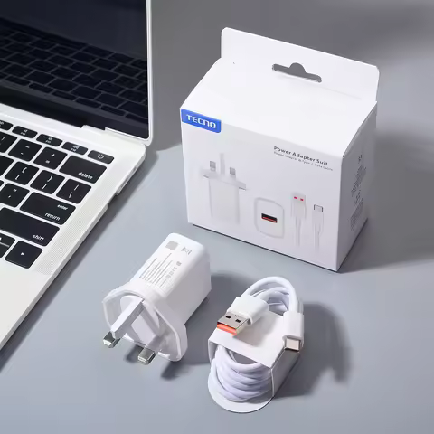 Original 33W EU/US/UK Power Wall Charge Adapter For Tecno Camon 40 30 30s 20 Pro Spark 30C 30 20 10 