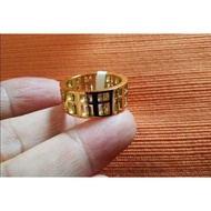 Gold Plated Stainless Steel Abacus Ring