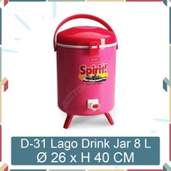 BUNTON Lion Star D-31 Lago Drink Jar 8 L Water Dispenser LionStar Plastic Quality Durable Shatterpro