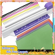 【D&F】Hand Push Binder, 30 Hole Binder Machine, Coil Binder, Home Desktop Binder Puncher for A4 A5 A6