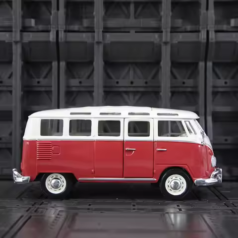 Maisto 1:25 Simulation Volkswagen Van Samba alloy car model retro bus static decoration collection r