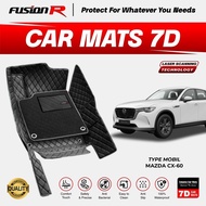 Fusion R 7D Car Carpet Mazda CX-60 Premium Full Set Trunk Car Carpet Custom FIT Mats