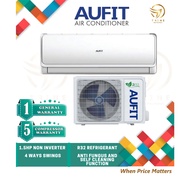 Aufit 1.5HP Aircond Standard Non-Inverter R32 GAS (FL Series) Air Conditioner ASW12U4FLR3-MY