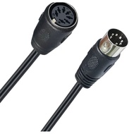 Midi Din 7 Pin Male Female Power Cable 2 Meters Long